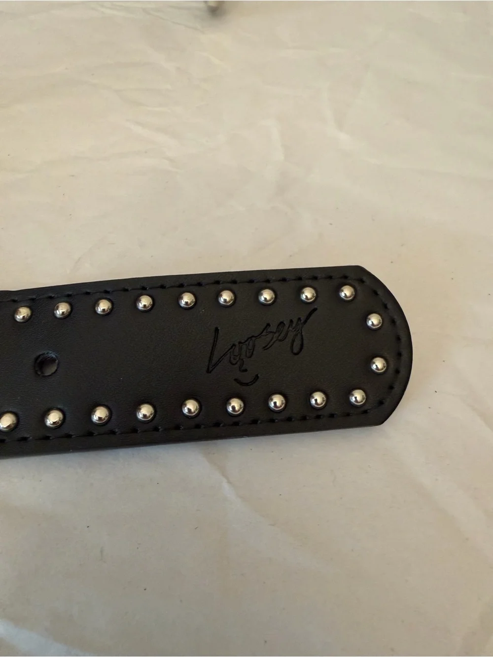 Loosey Villani black leather